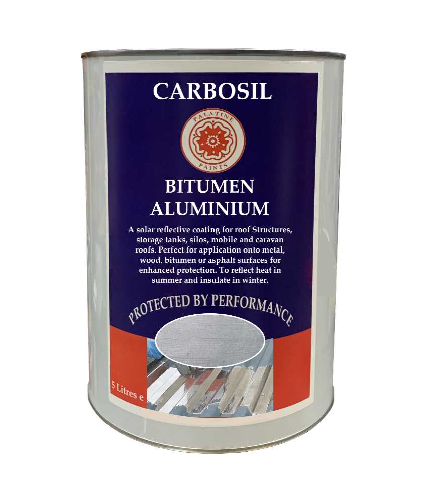 Carbosil Bitumen Aluminium Solar Reflective Paint - Palatine Paints